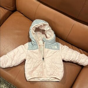 The North Face Pink and Gray Baby Jacket